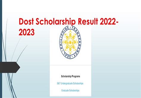 dost scholarship results|dost result 2022.
